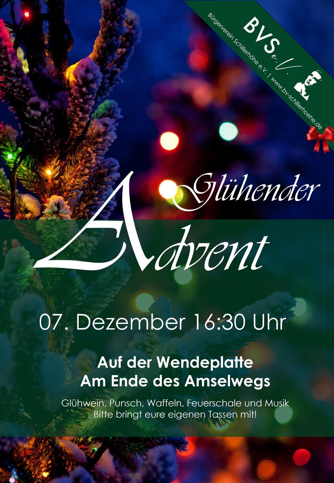 Einladung glühender Advent