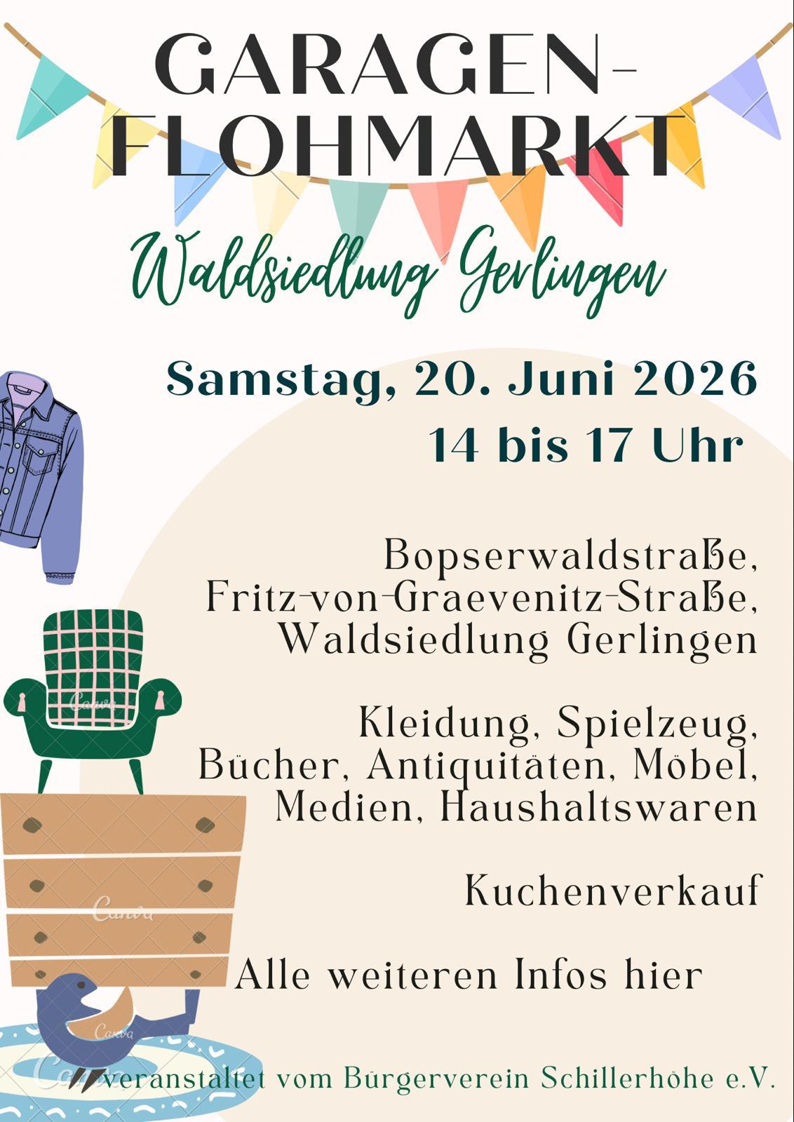 Flyer Garagenflohmarkt
