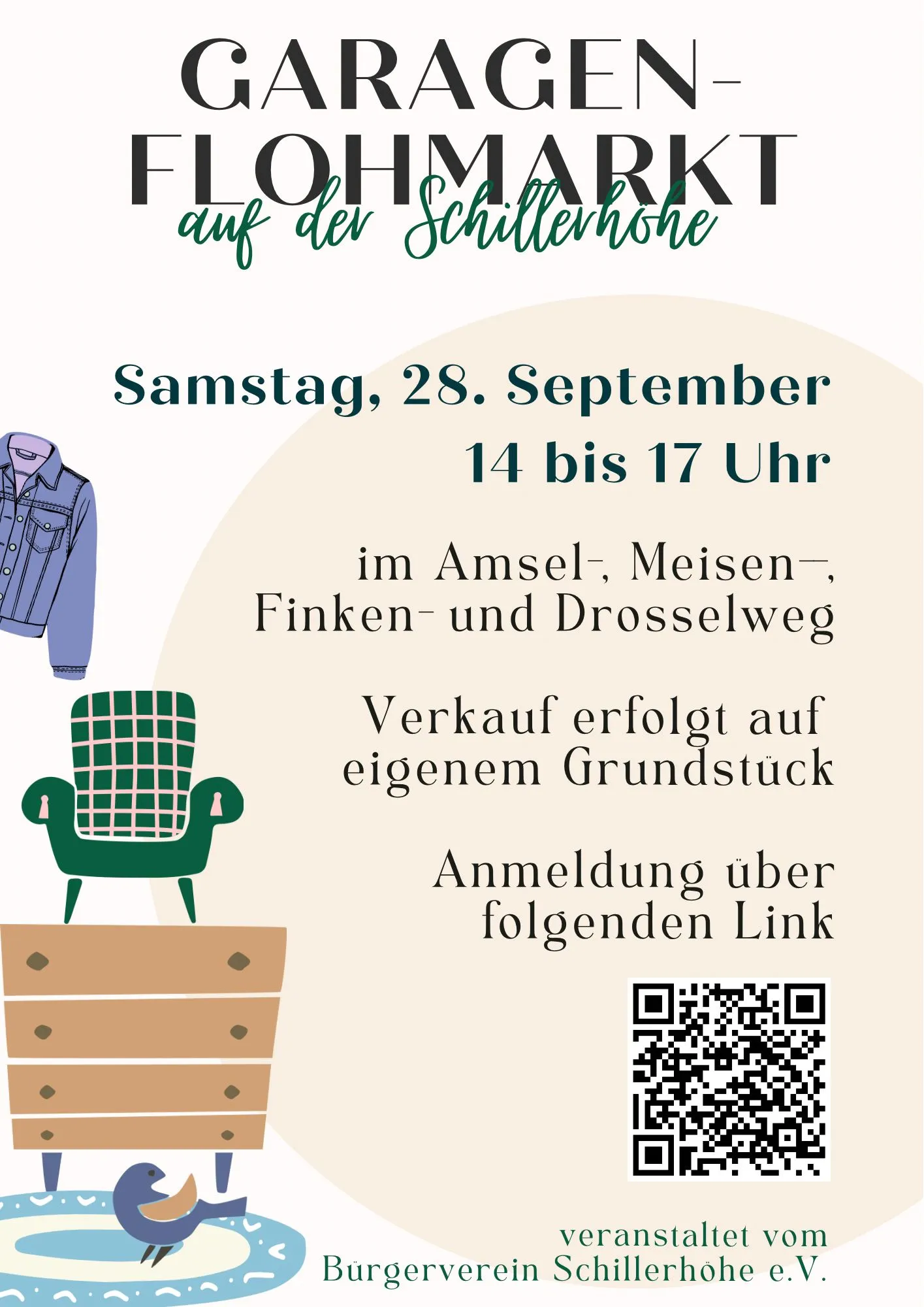 Flyer Garagenflohmarkt