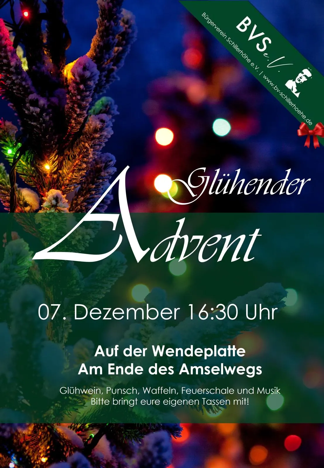 Einladung glühender Advent