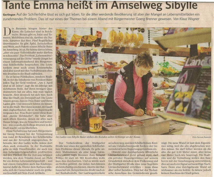 Presseartikel Tante Emma Laden